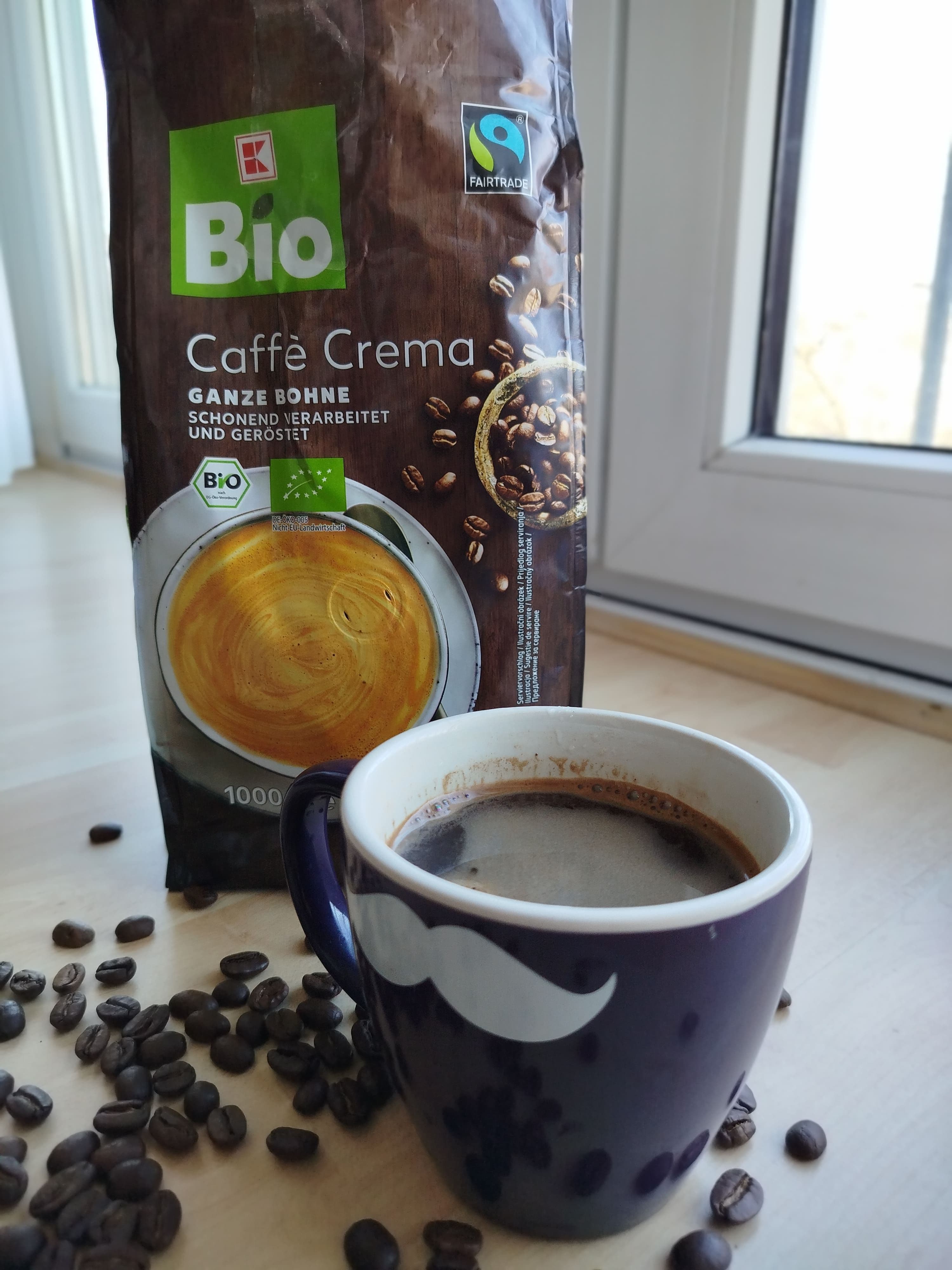 Kaufland Bio Cafe Crema Ganze Bohne 